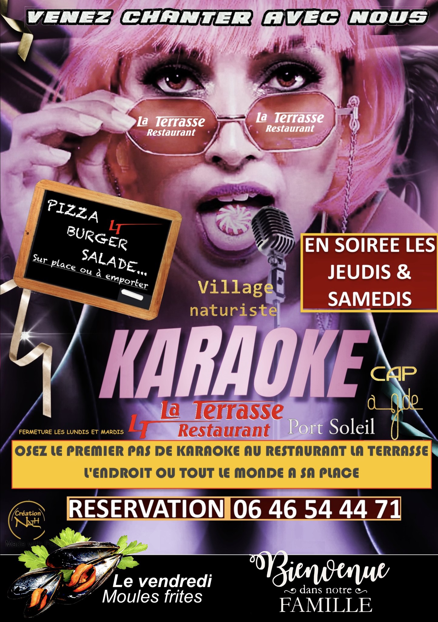 Visuel de l'événement Soirée Karaoké au Cap d'Agde