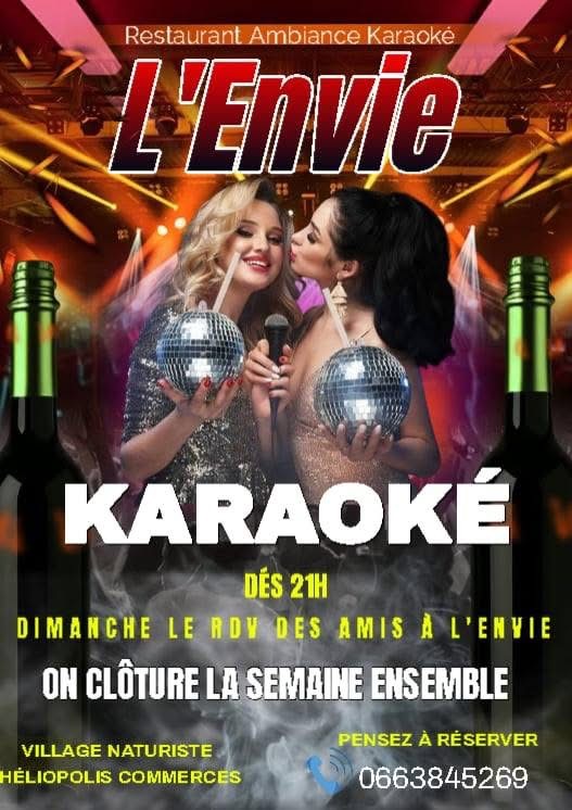 Visuel de l'événement Soirée Karaoke  au Cap d'Agde