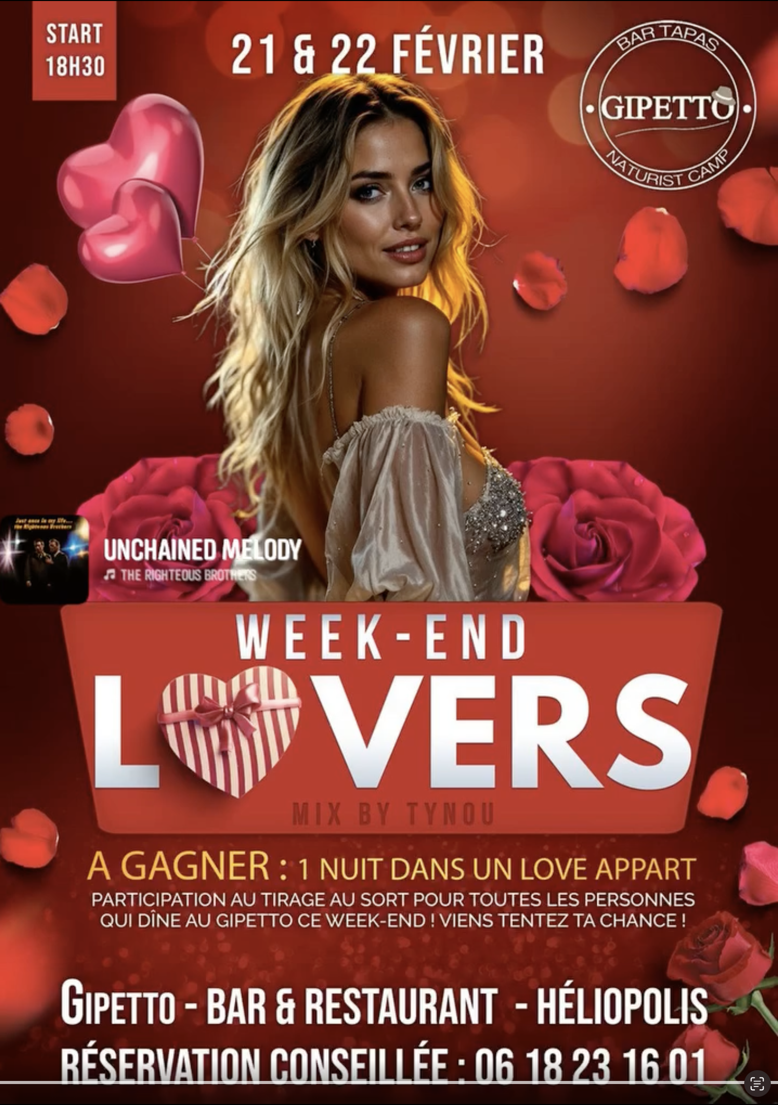 Visuel de l'événement Week-End Love au Cap d'Agde