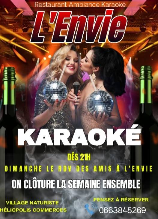 Visuel de l'événement Karaoké au Cap d'Agde