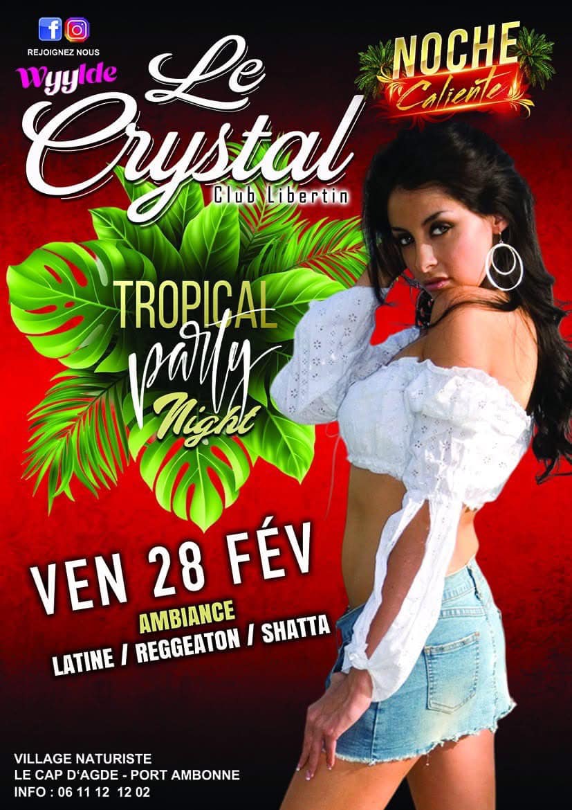 Visuel de l'événement Tropicale Party Night au Cap d'Agde