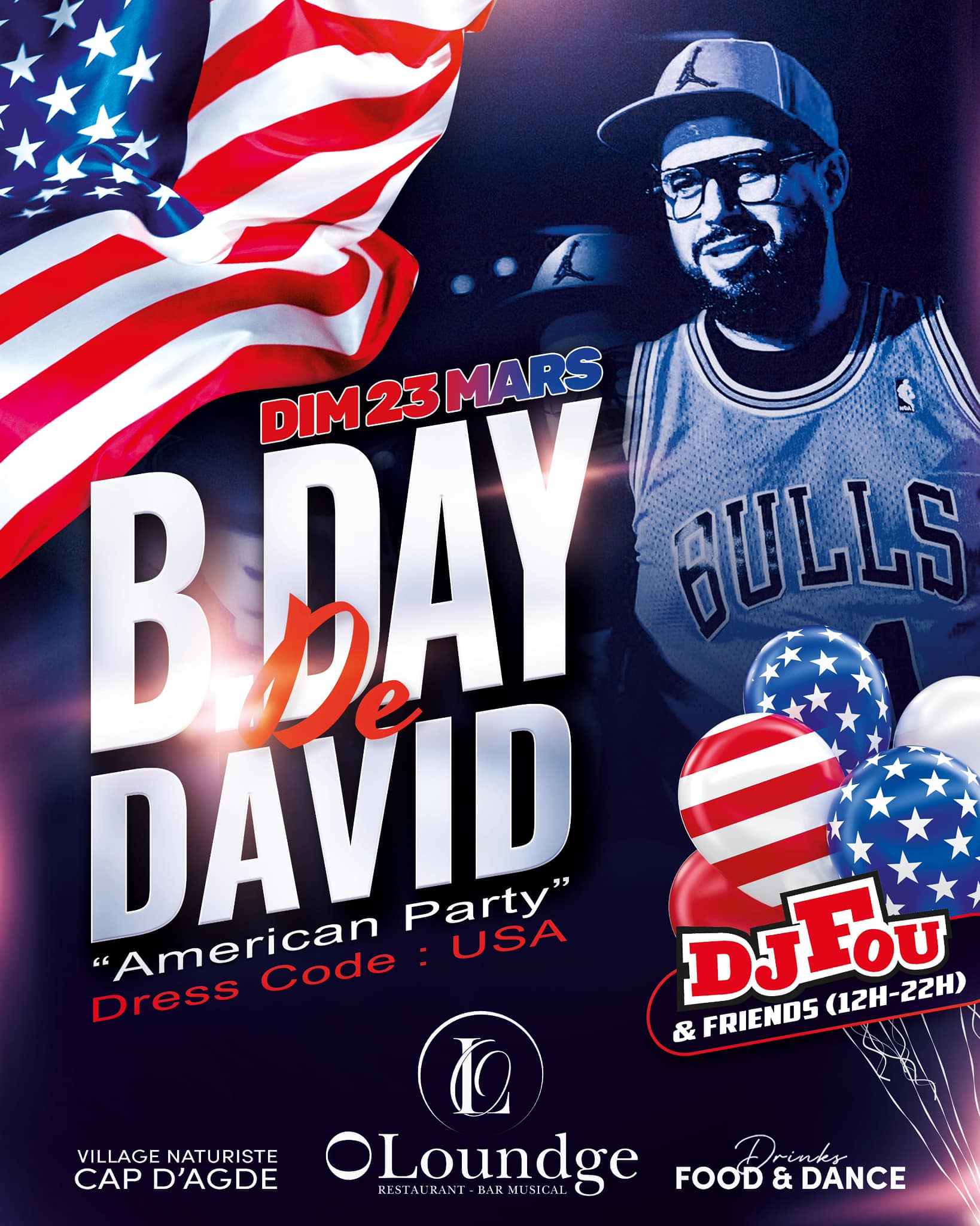 Visuel de l'événement American Party au Cap d'Agde
