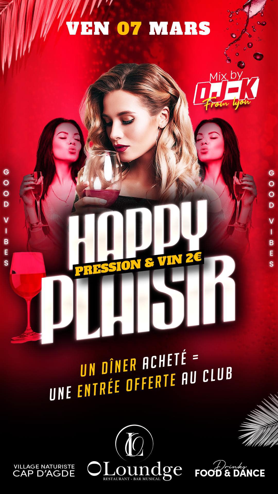 Visuel de l'événement Happy Plaisir au Cap d'Agde