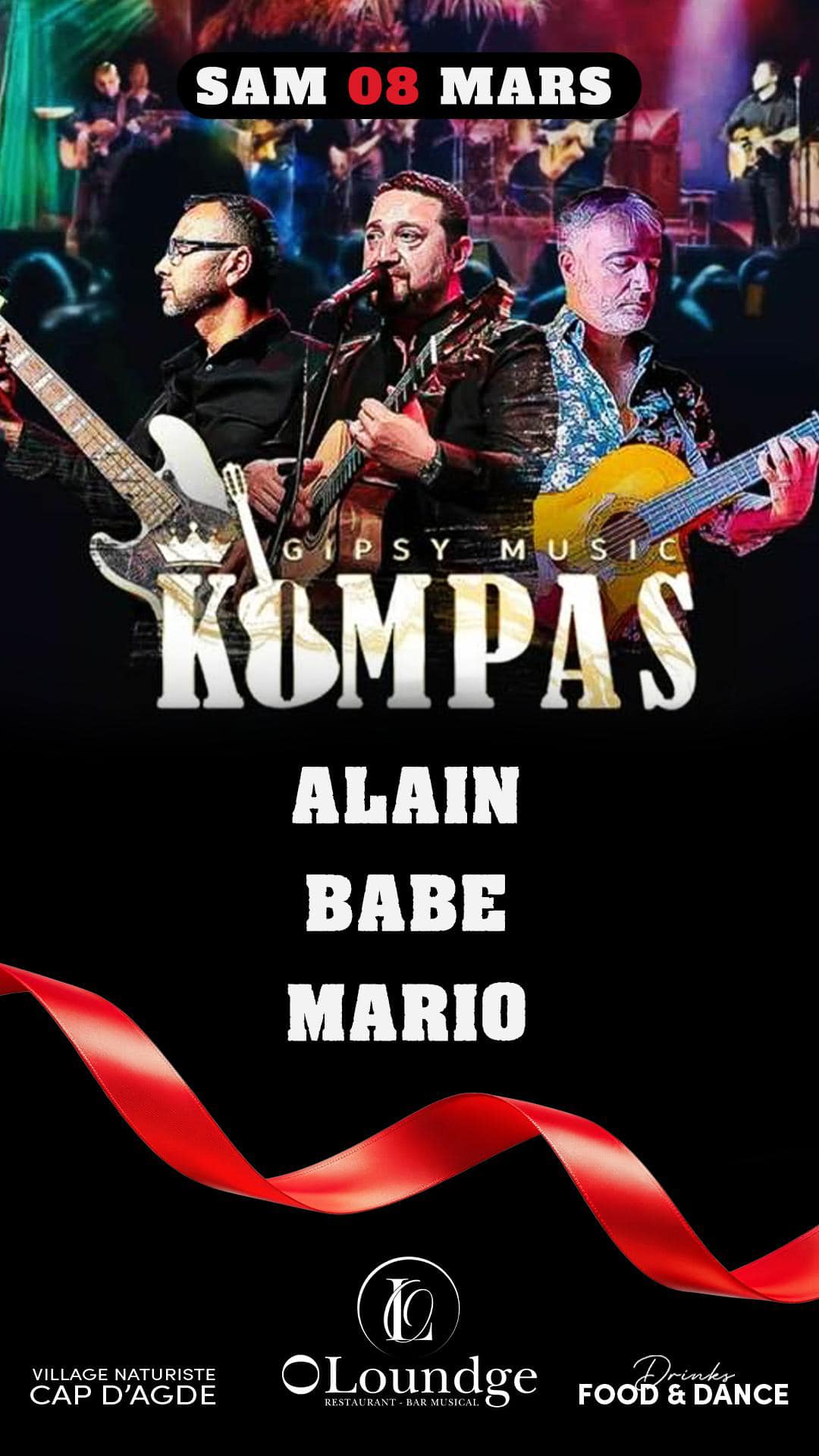 Visuel de l'événement Gipsy Music Kompas au Cap d'Agde