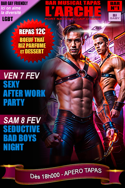 Visuel de l'événement Seductive Bad Boys Night au Cap d'Agde