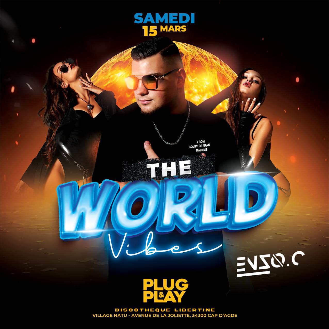 Visuel de l'événement The world vibes au Cap d'Agde