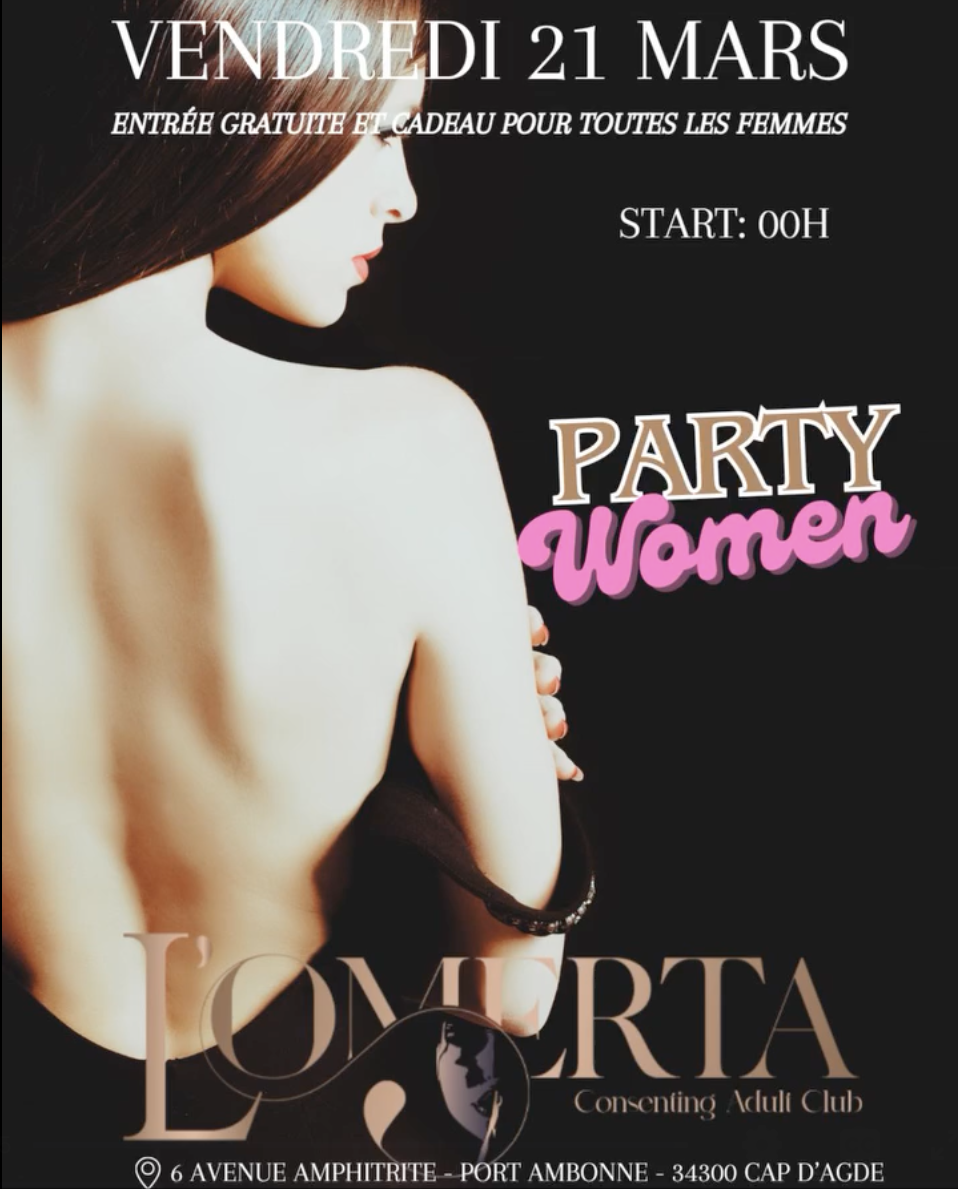 Visuel de l'événement Party Women au Cap d'Agde