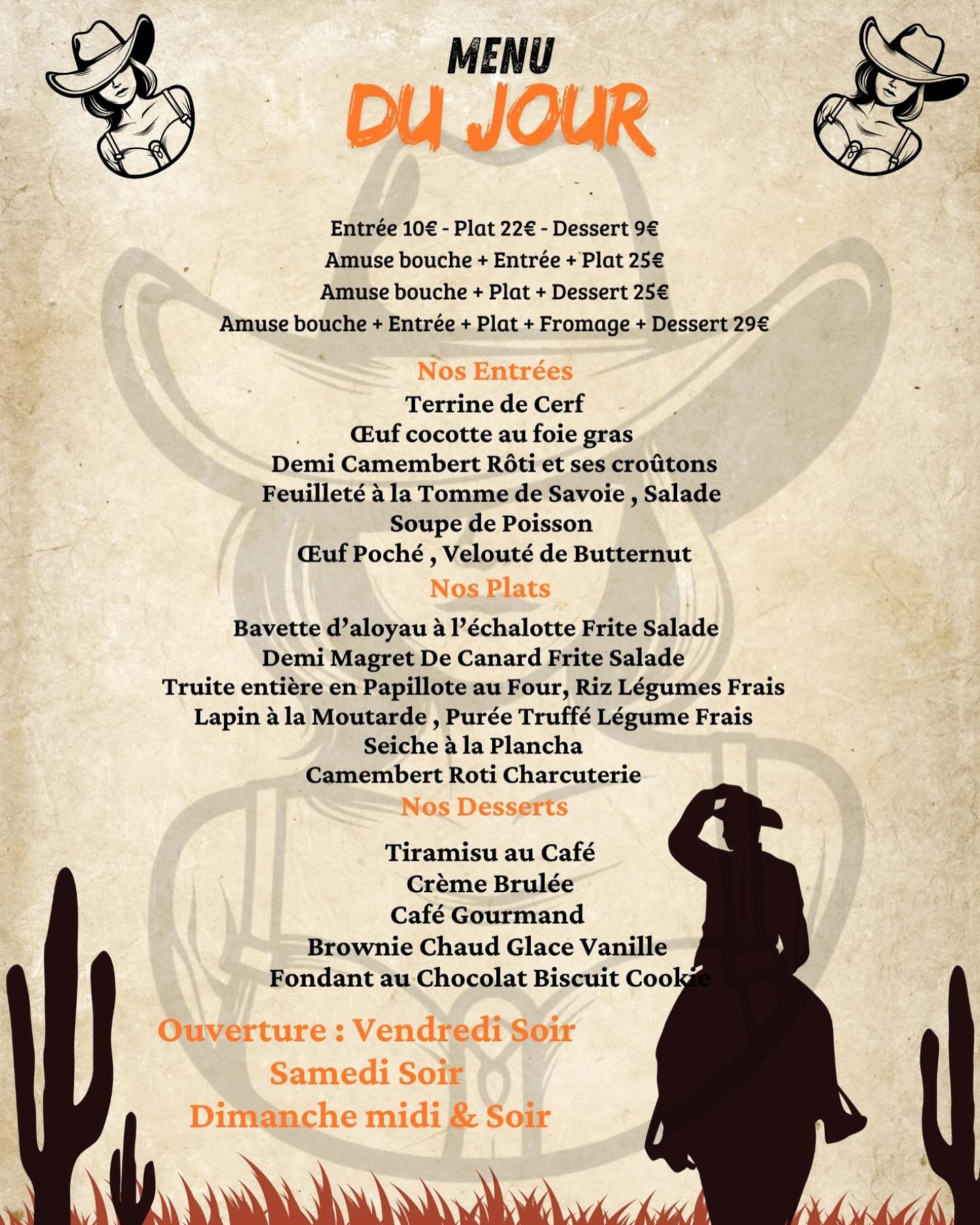 Visuel de l'événement Menu du jou au Cap d'Agde