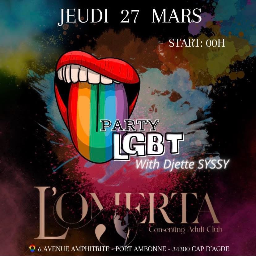 Visuel de l'événement Party LGBT au Cap d'Agde