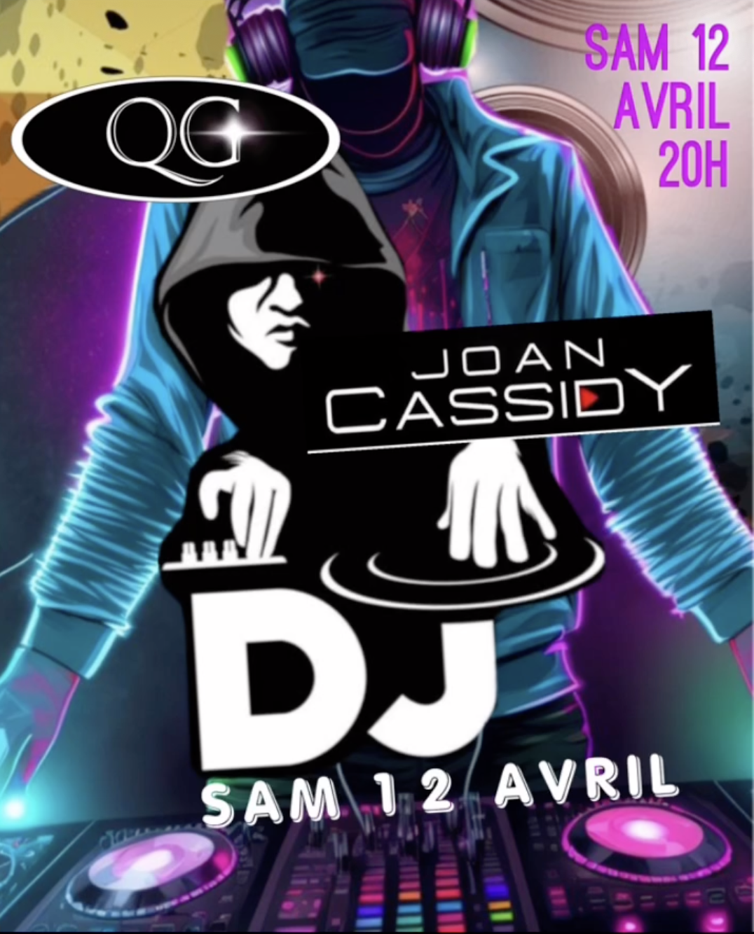 Visuel de l'événement DJ JOAN CASSIDY au Cap d'Agde