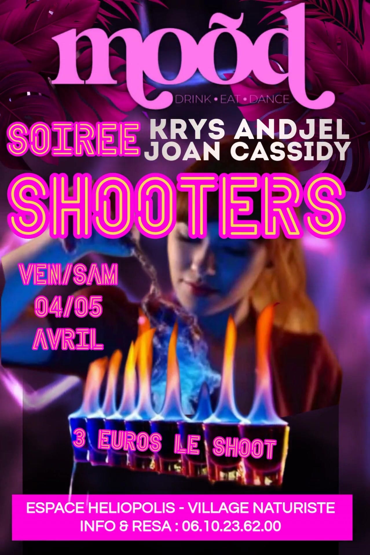 Visuel de l'événement Soirée JOAN CASSIDY au Cap d'Agde