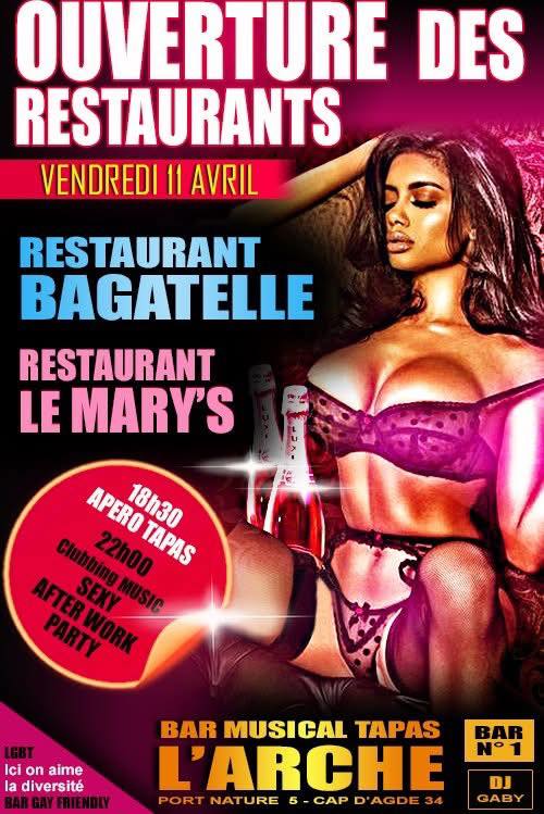 Visuel de l'événement Ouverture du restaurant au Cap d'Agde