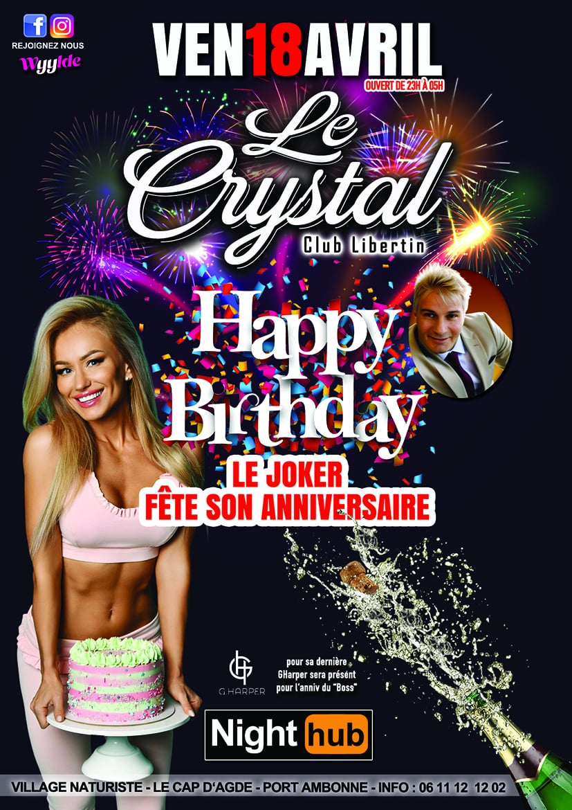 Visuel de l'événement Anniversaire du Boss au Cap d'Agde