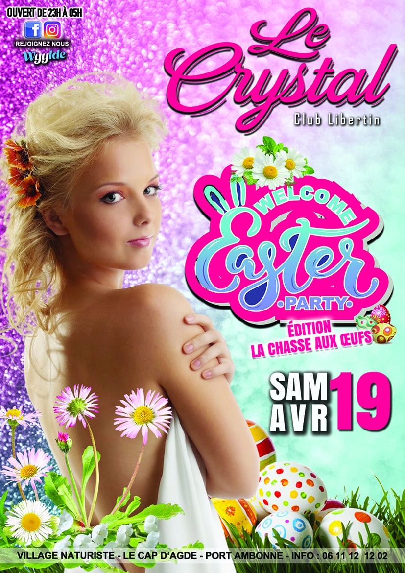 Visuel de l'événement Welcome Easter Party au Cap d'Agde