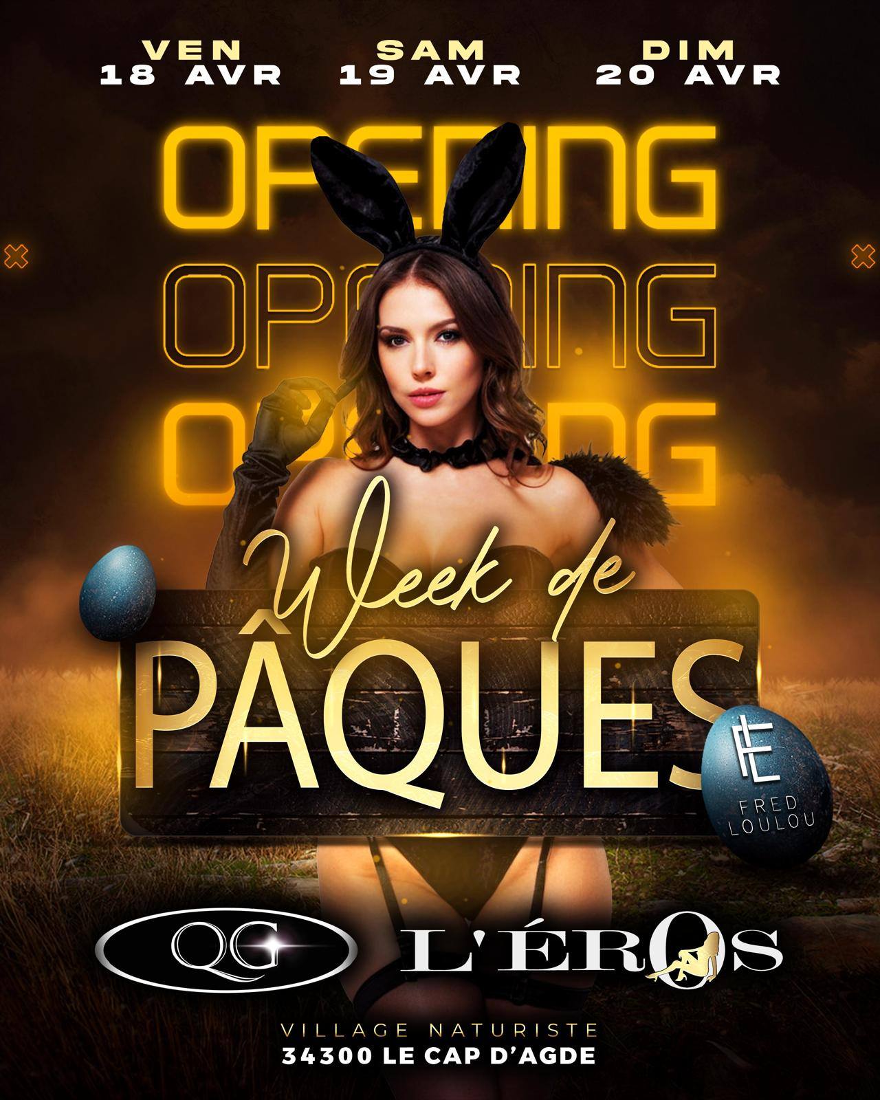 Visuel de l'événement L'Opening au Cap d'Agde