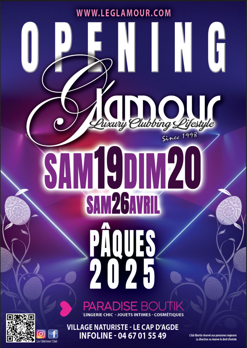 Visuel de l'événement Opening au Cap d'Agde