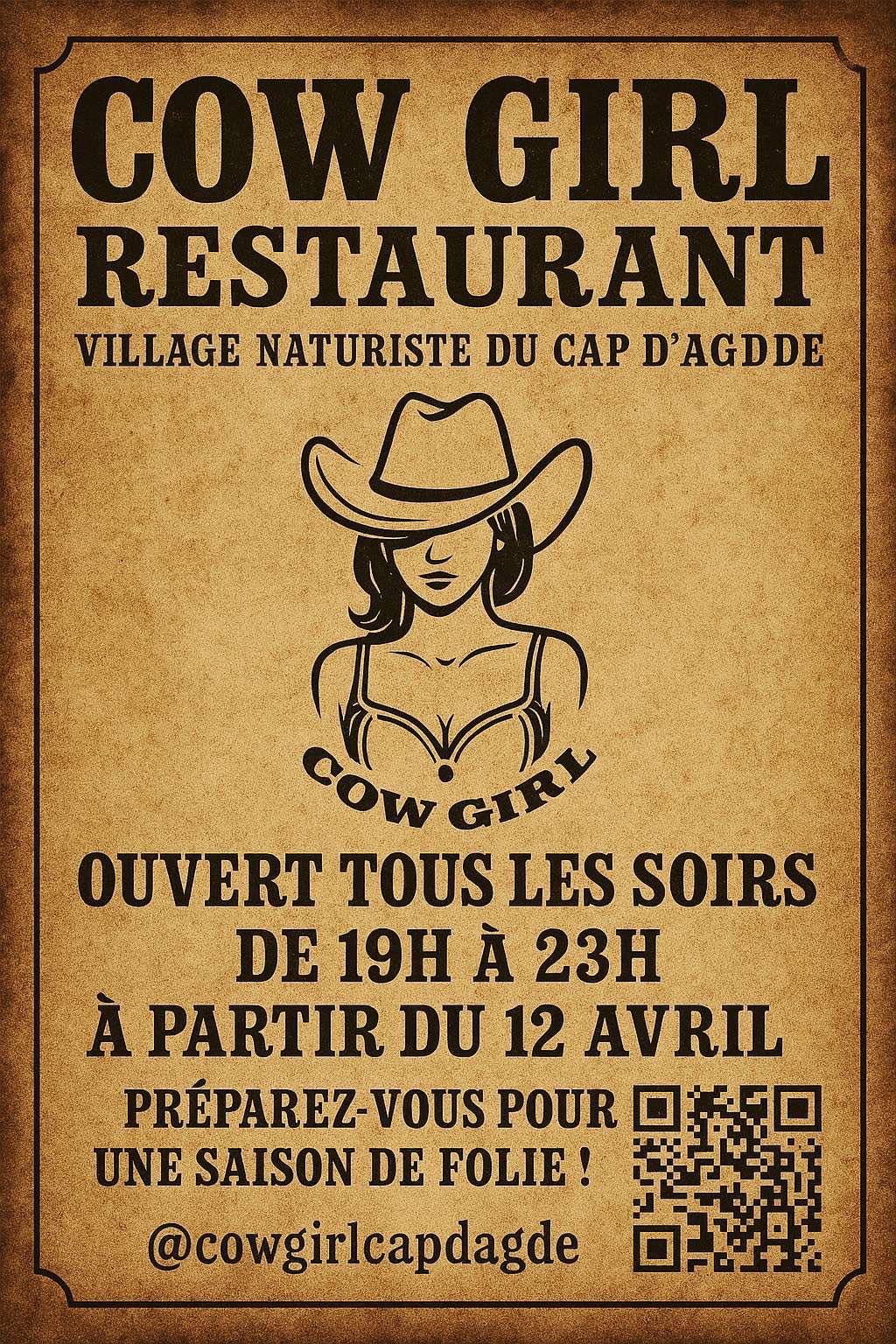 Visuel de l'événement Ouvert tous les soirs au Cap d'Agde