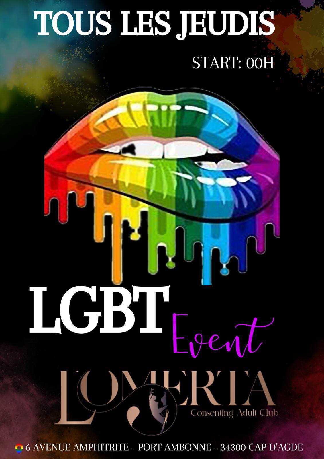 Visuel de l'événement LGBT Event au Cap d'Agde