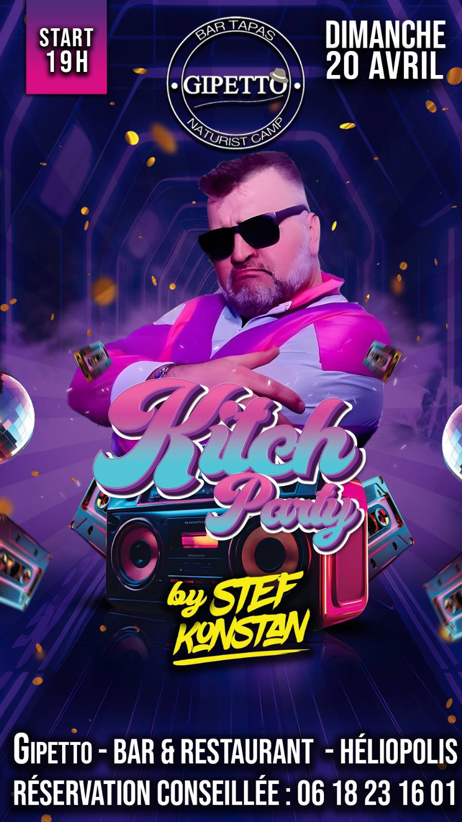 Visuel de l'événement Kitch Party au Cap d'Agde