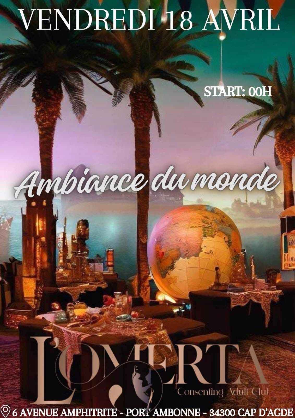 Visuel de l'événement Ambiance du monde au Cap d'Agde
