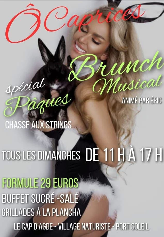 Visuel de l'événement BRUNCH GOURMAND & FÊTE COQUINE au Cap d'Agde