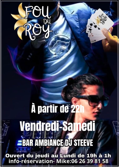 Visuel de l'événement Bar Ambiance DJ Steeve au Cap d'Agde