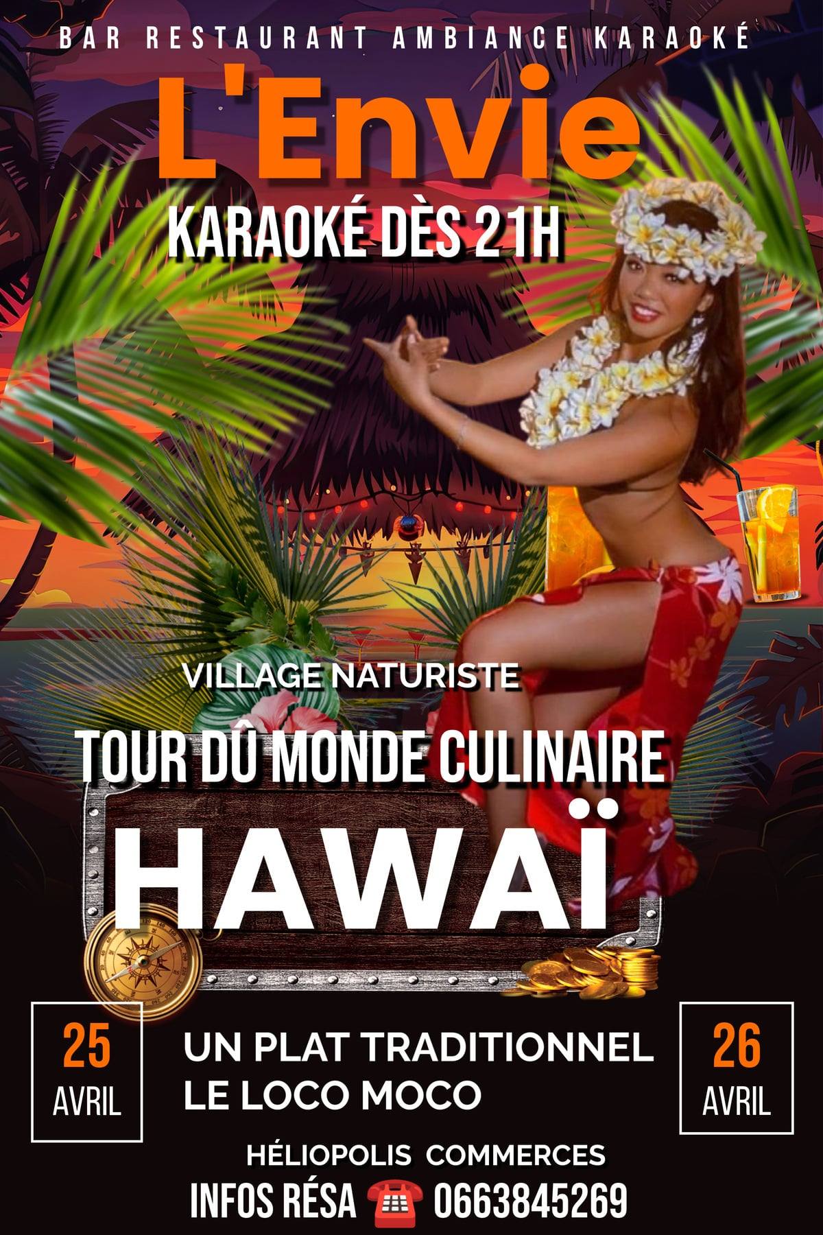 Visuel de l'événement TOUR DU MONDE CULINAIRE : HAWAÏ au Cap d'Agde