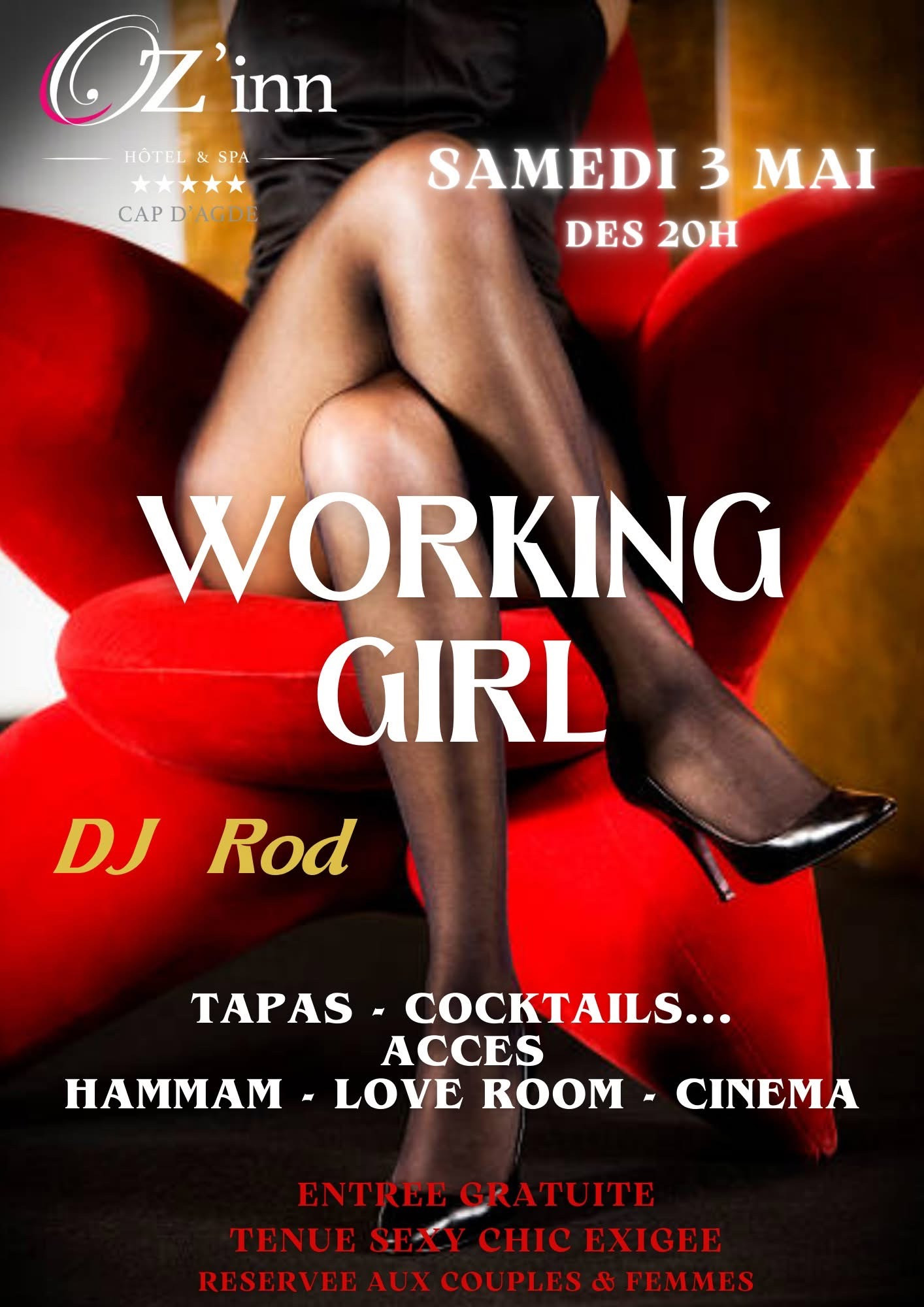 Visuel de l'événement Working girl au Cap d'Agde