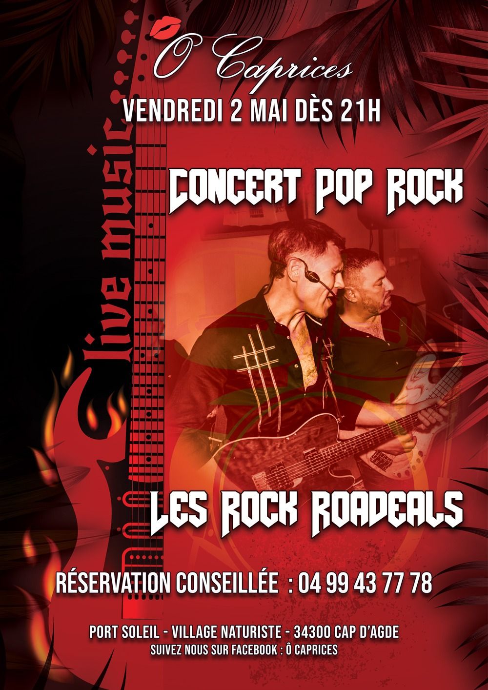 Visuel de l'événement Concert Rock au Cap d'Agde