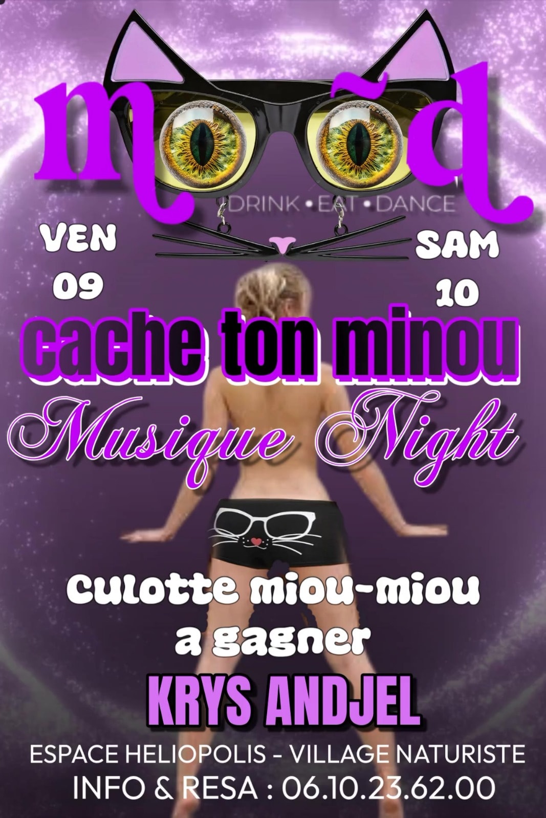 Visuel de l'événement Cache ton minou au Cap d'Agde