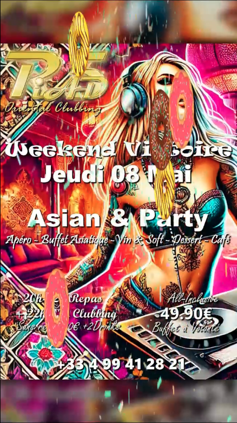 Visuel de l'événement Asian & Party au Cap d'Agde