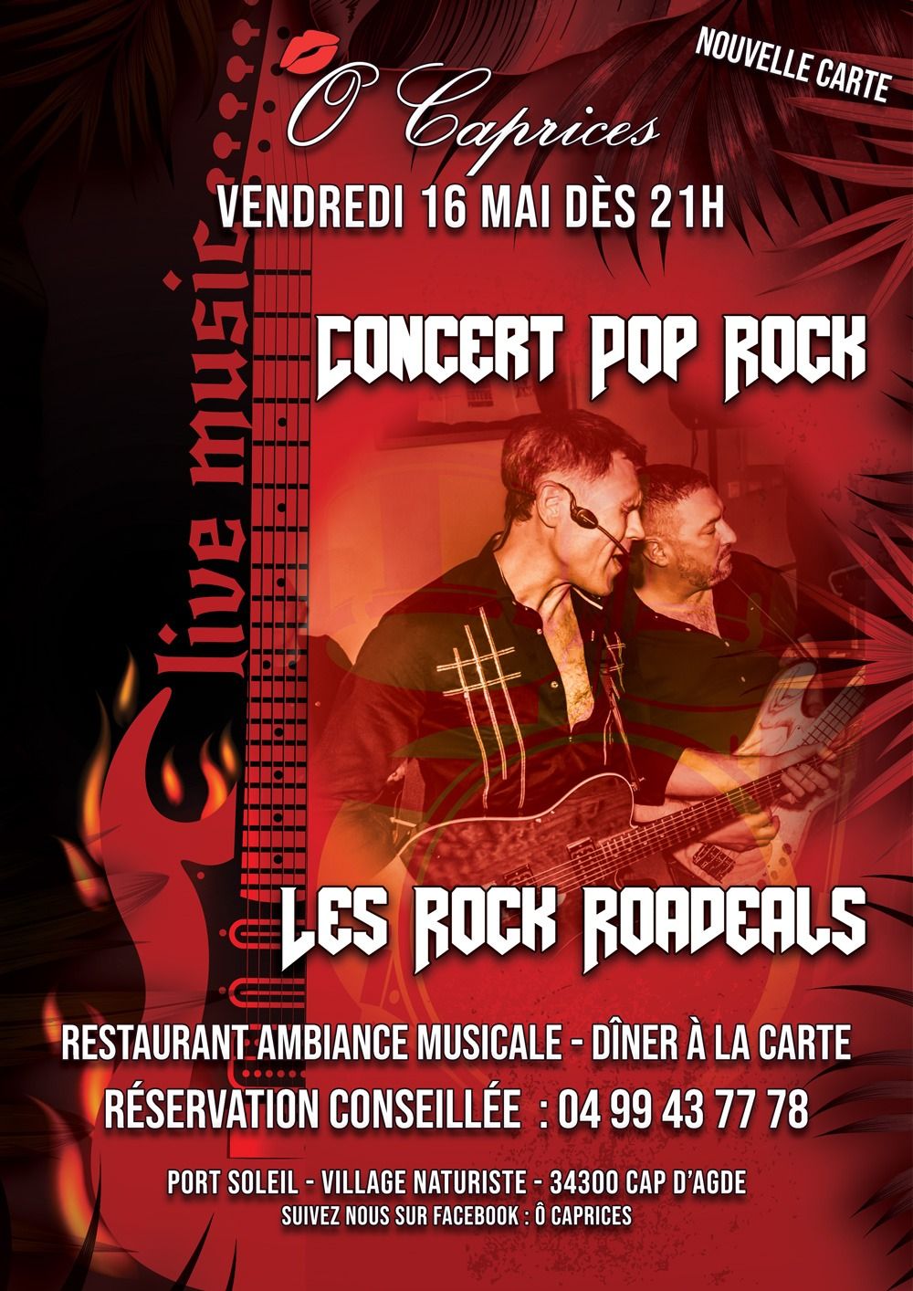 Visuel de l'événement Concert Pop Rock au Cap d'Agde