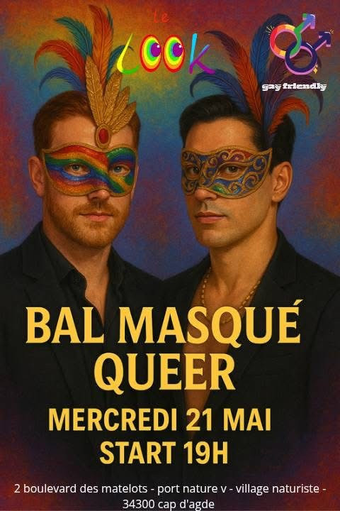 Visuel de l'événement Bal Masqué Queer au Cap d'Agde