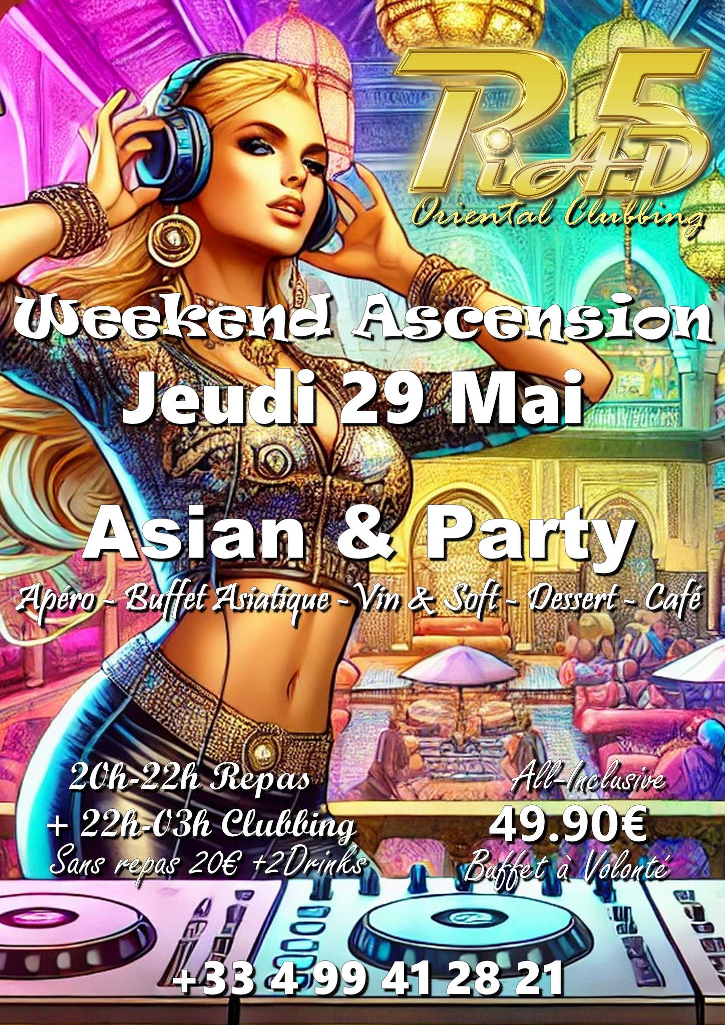Visuel de l'événement ASIAN & PARTY AU RIAD5 au Cap d'Agde