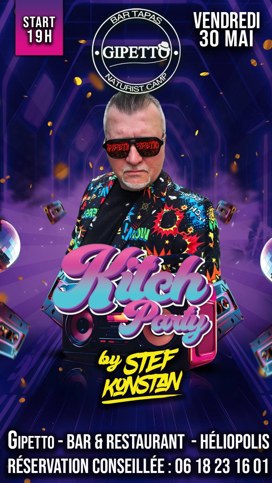 Visuel de l'événement Kitch Party au Cap d'Agde