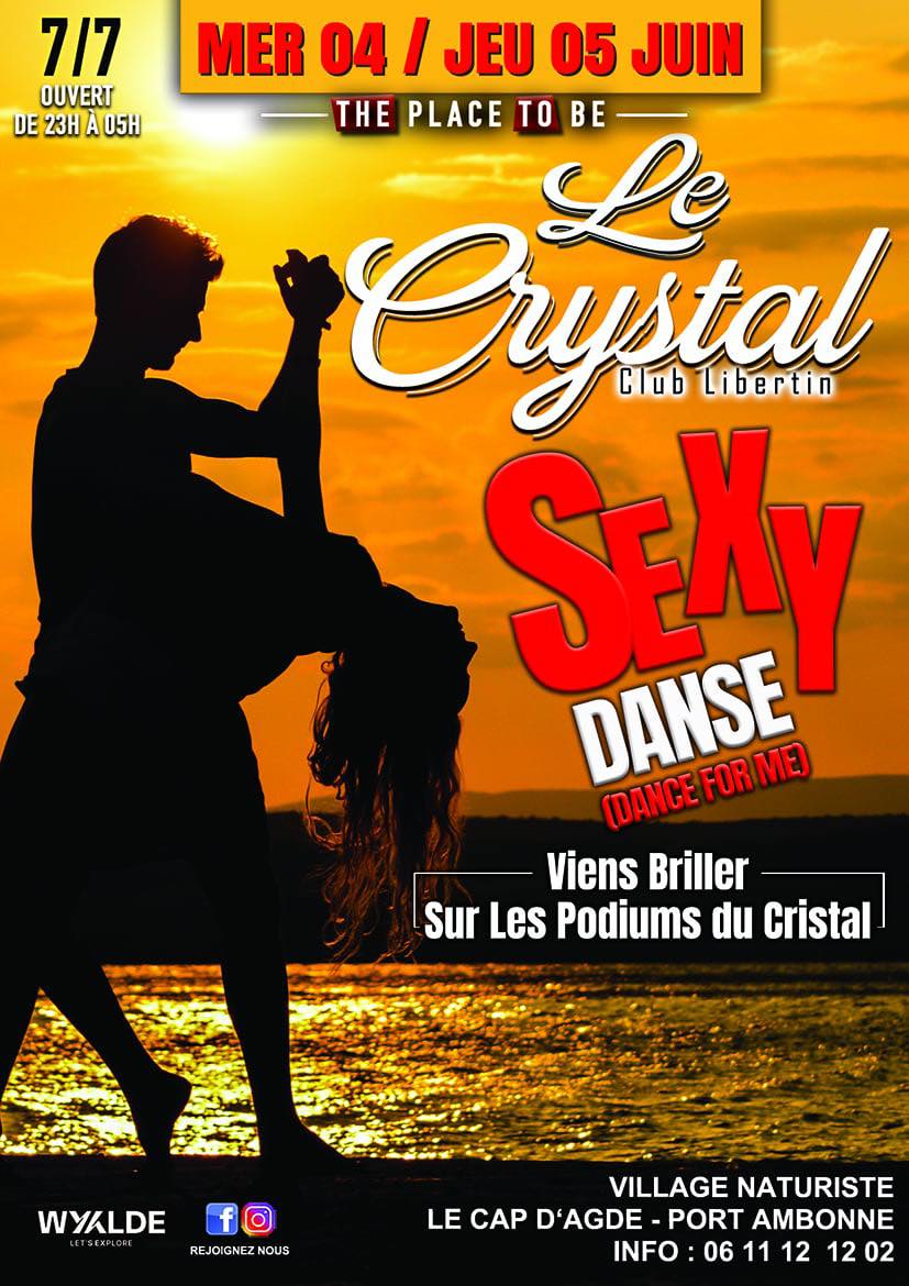 Visuel de l'événement 𝑺𝒆𝒙𝒚 𝑫𝒂𝒏𝒔𝒆 – 𝑫𝒂𝒏𝒔𝒆 𝑭𝒐𝒓 𝑴𝒆 au Cap d'Agde