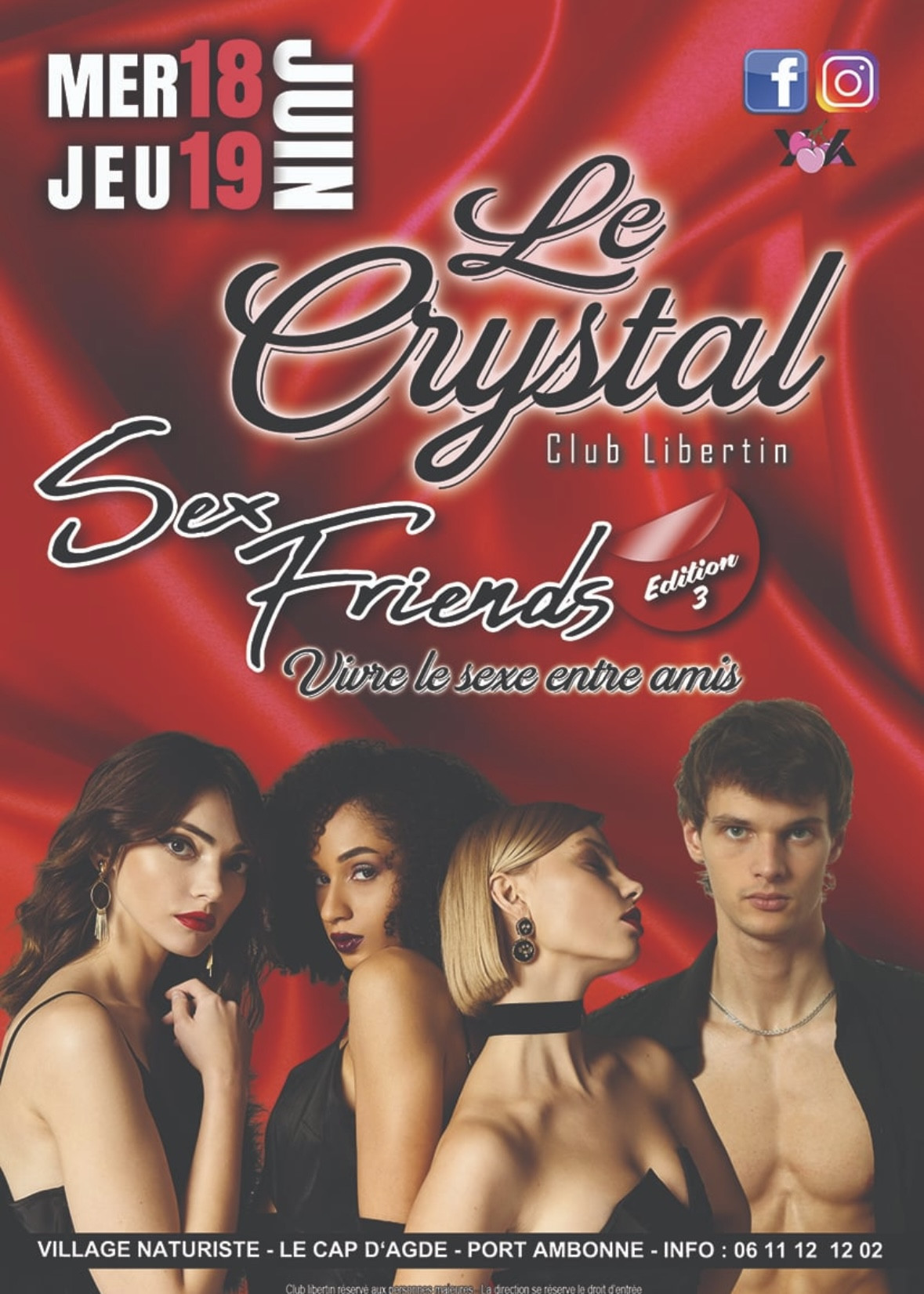Visuel de l'événement Sex Friends Edition 3 au Cap d'Agde