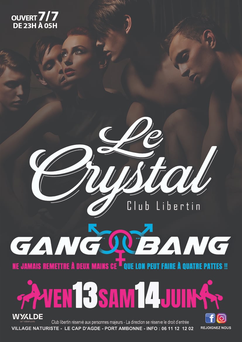 Visuel de l'événement Soirées GANG BANG au Cap d'Agde