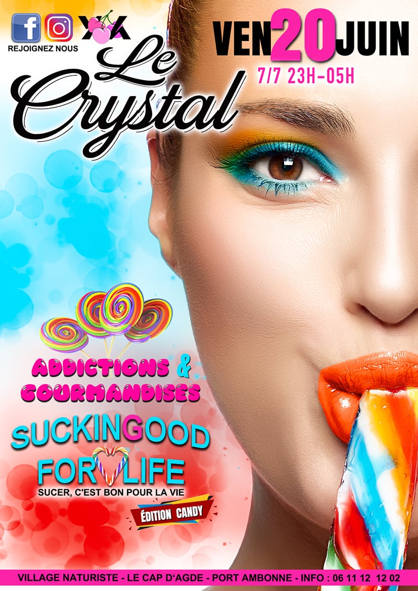 Visuel de l'événement Soirée Addictions Gourmandises au Cap d'Agde