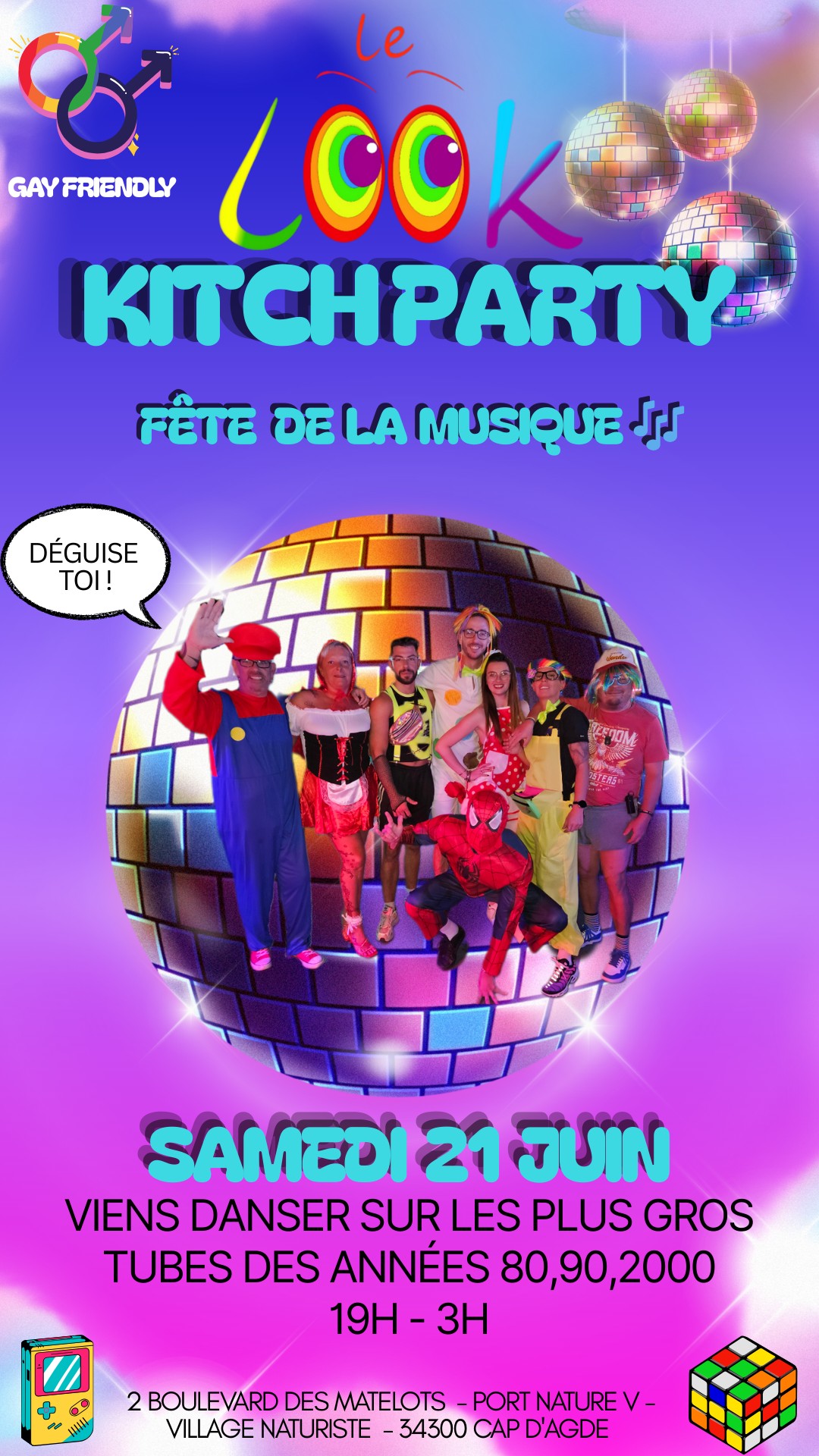 Visuel de l'événement Fête de la Musique au Look au Cap d'Agde