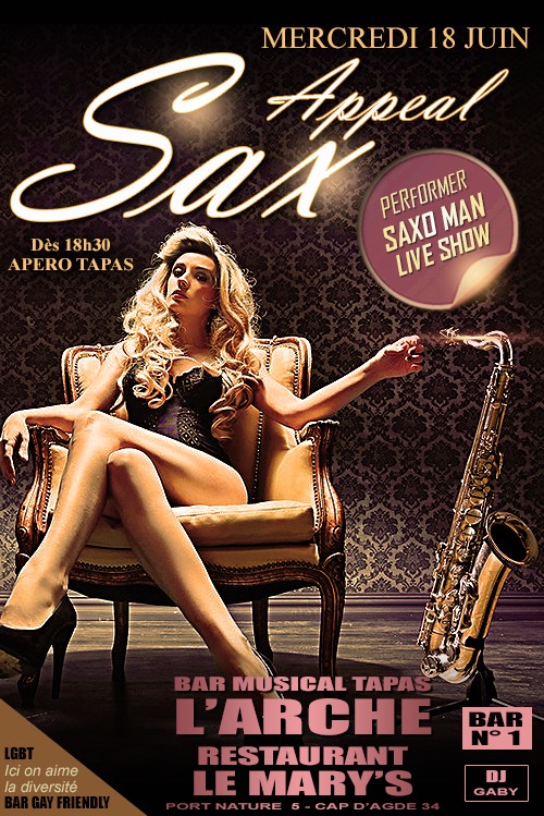 Visuel de l'événement Appeal Sax Performer au Cap d'Agde