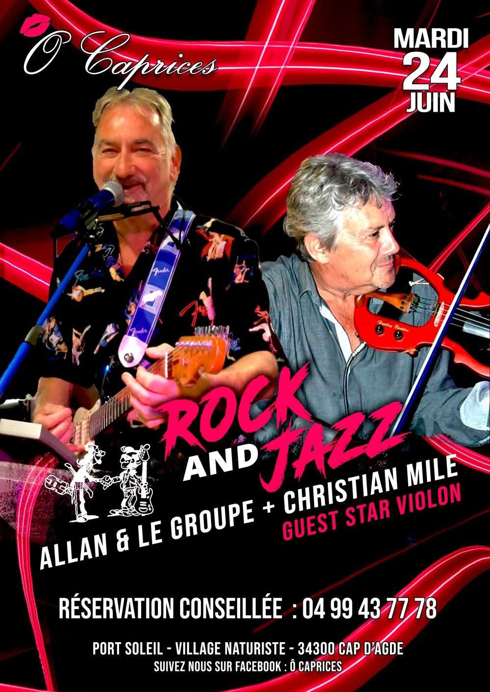 Visuel de l'événement Soirée Rock & Jazz au Cap d'Agde