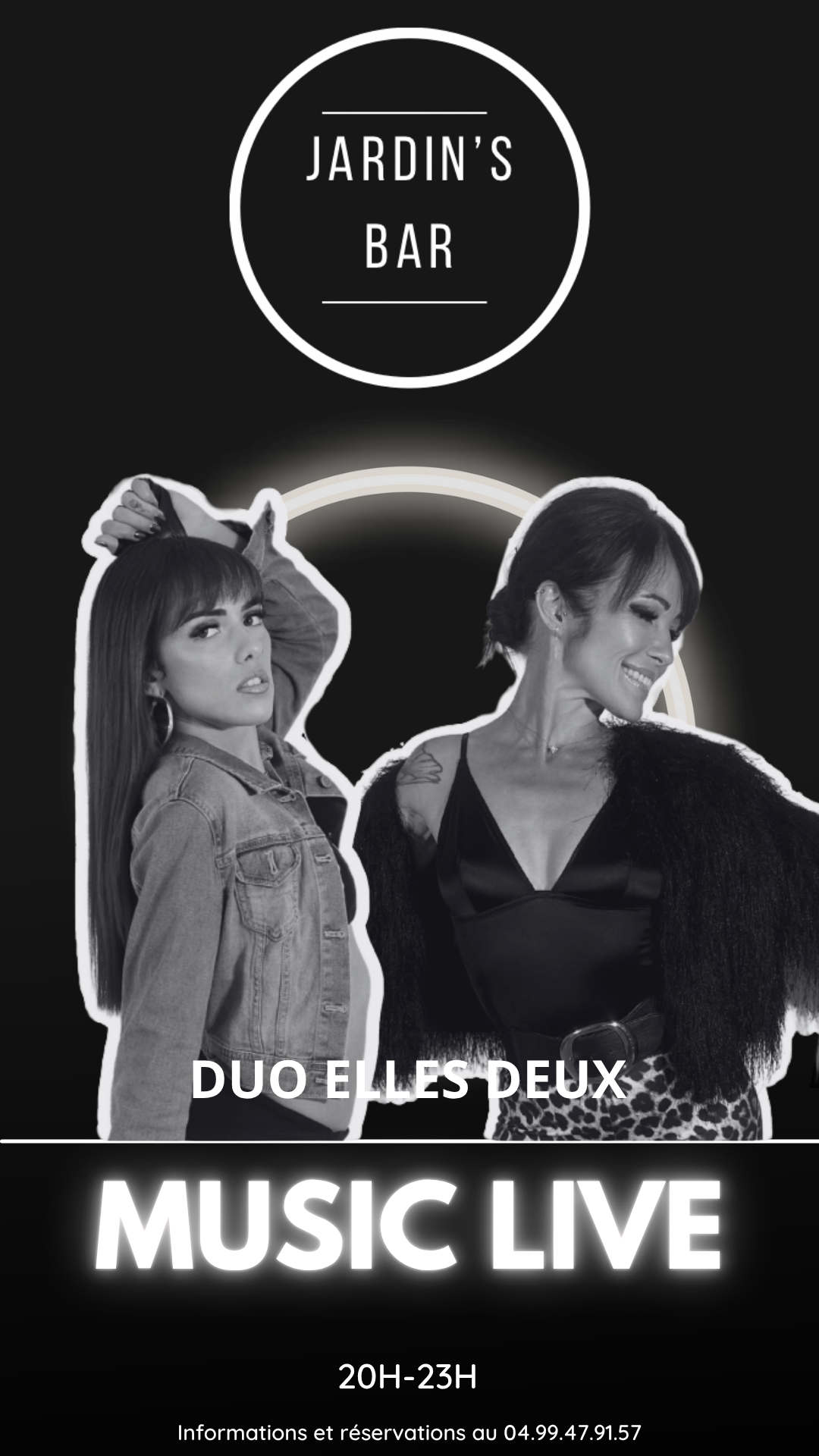 Visuel de l'événement Music Live avec le Duo Elles Deux au Cap d'Agde