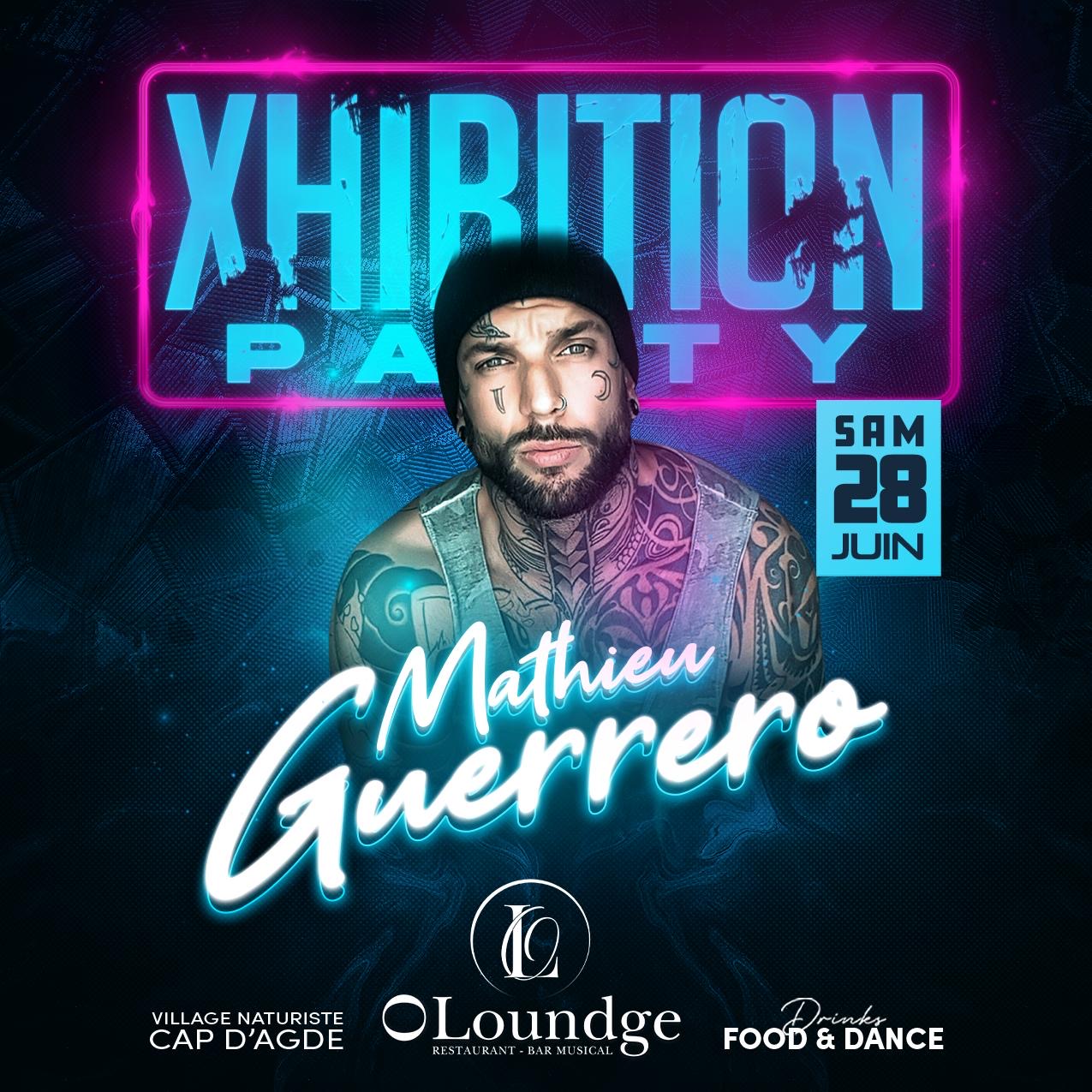 Visuel de l'événement XHIBITION PARTY au Cap d'Agde