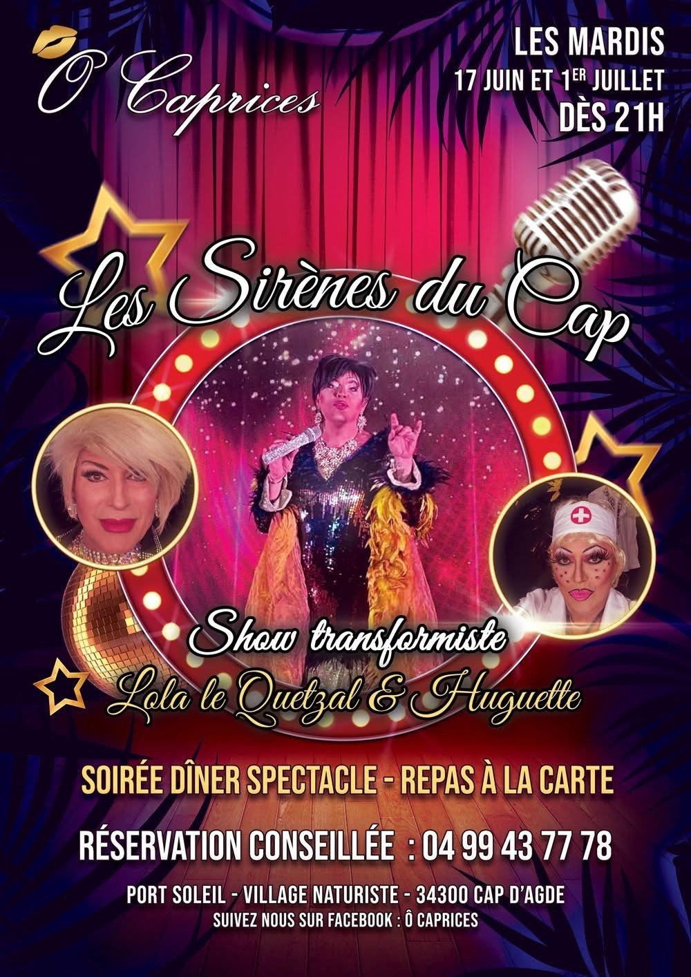 Visuel de l'événement Show transformiste au Cap d'Agde