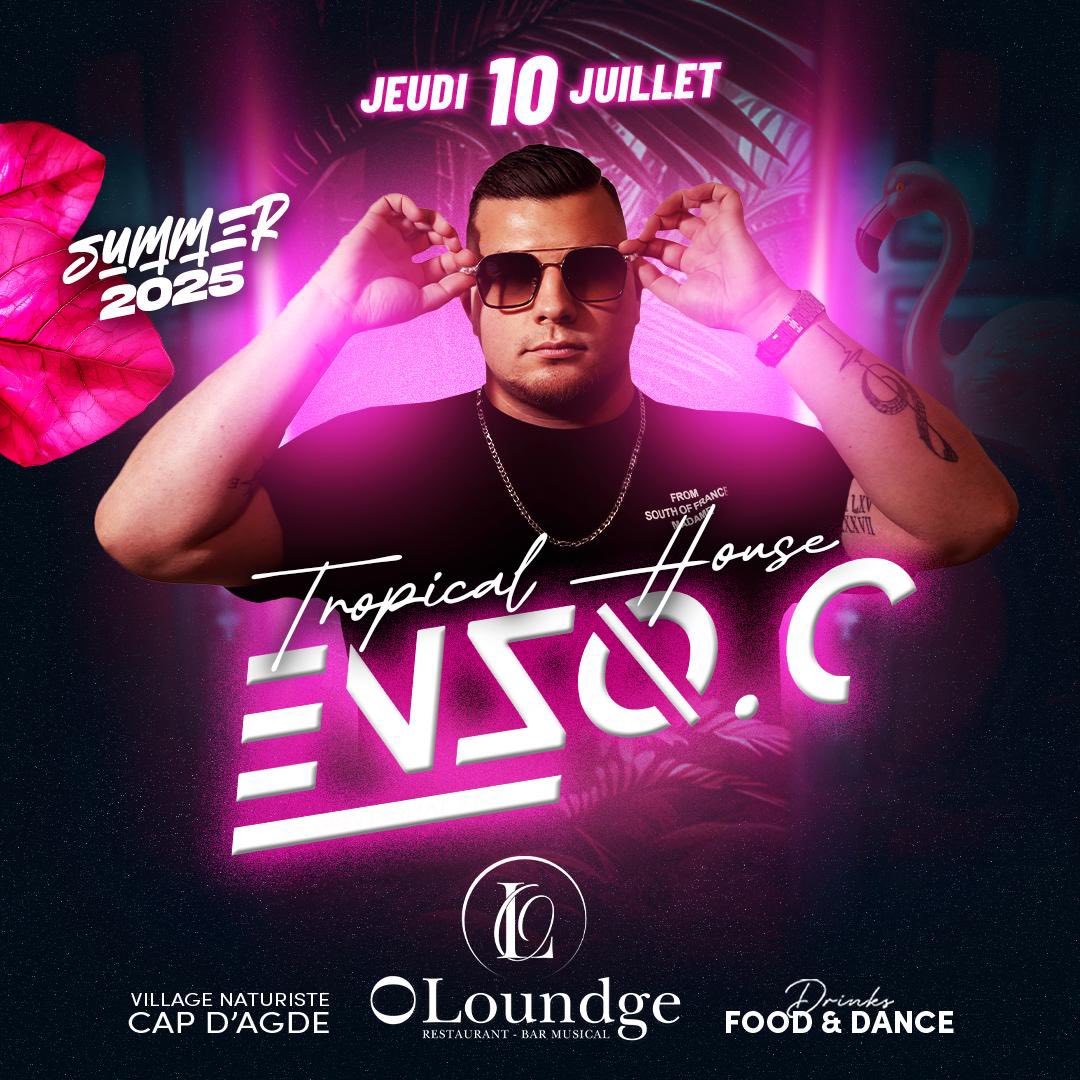 Visuel de l'événement Soirée Tropical House au Cap d'Agde