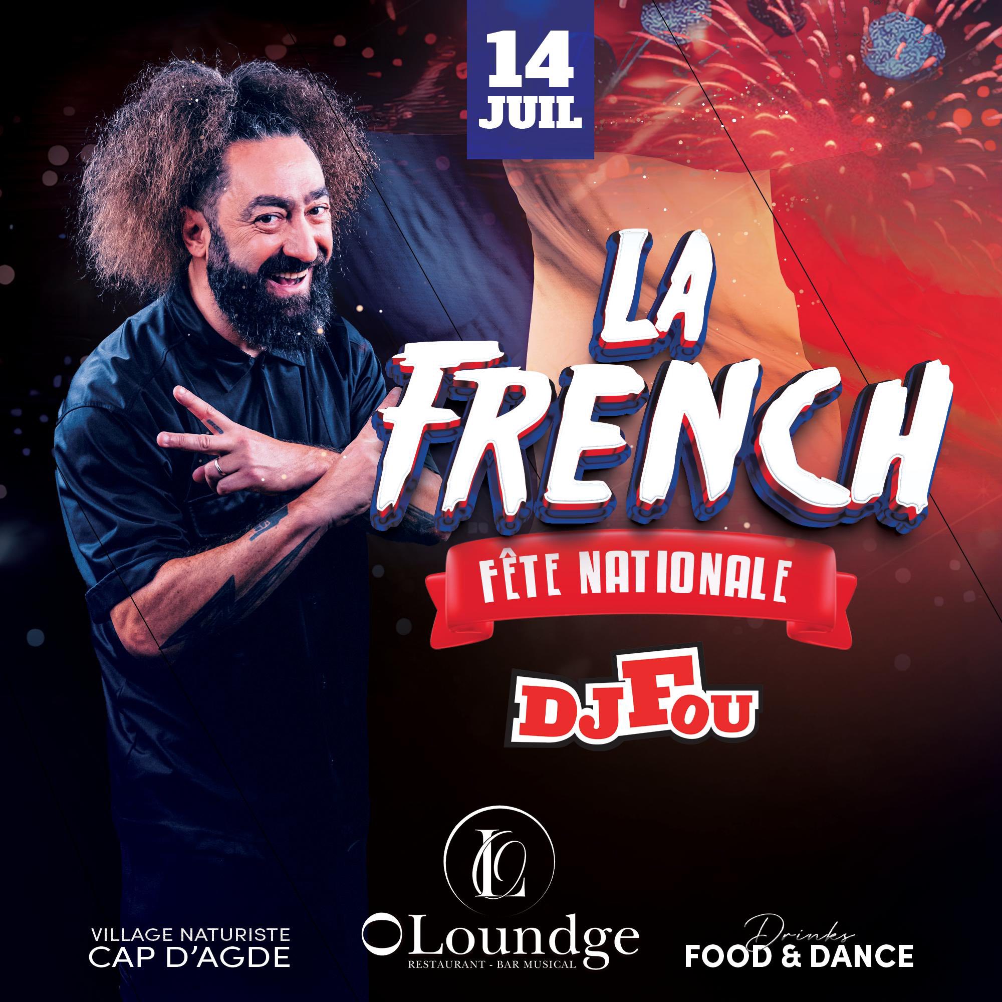 Visuel de l'événement La French Fête Nationale au Cap d'Agde
