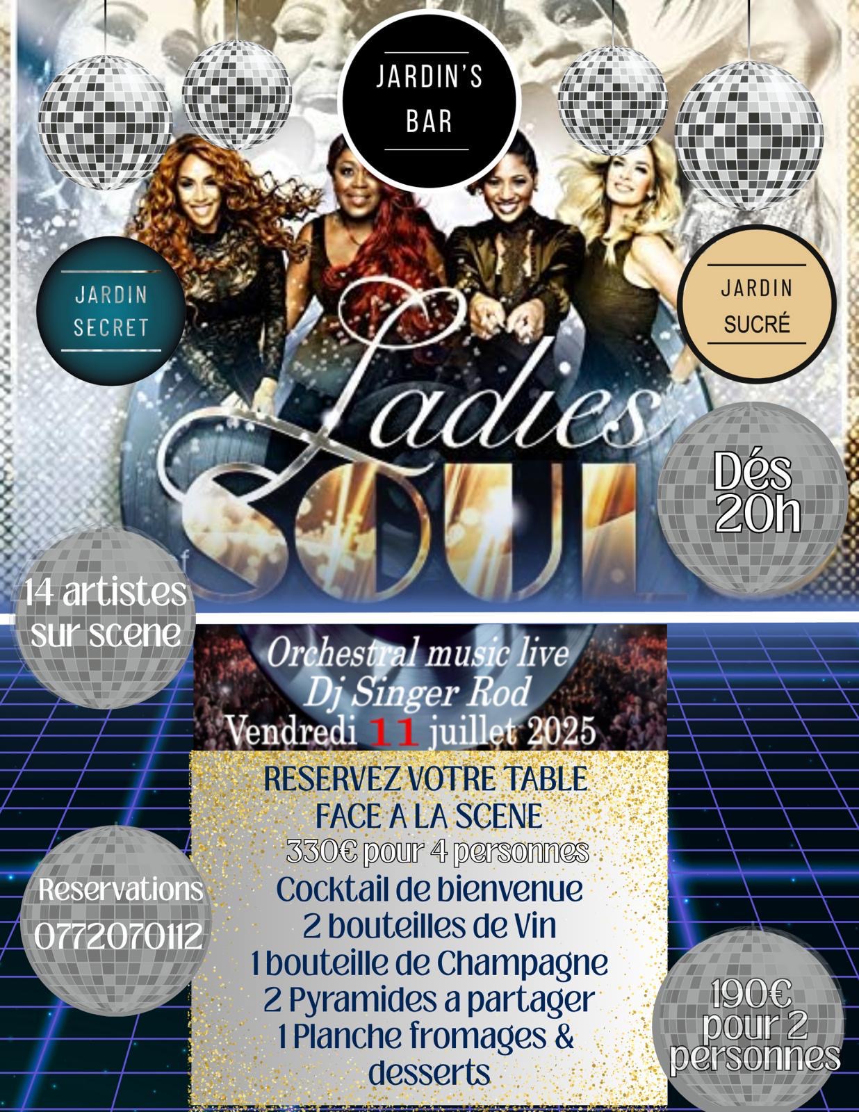 Visuel de l'événement Ladies Soul au Cap d'Agde