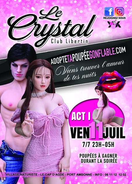 Visuel de l'événement Adopte ta poupée gonflable au Cap d'Agde