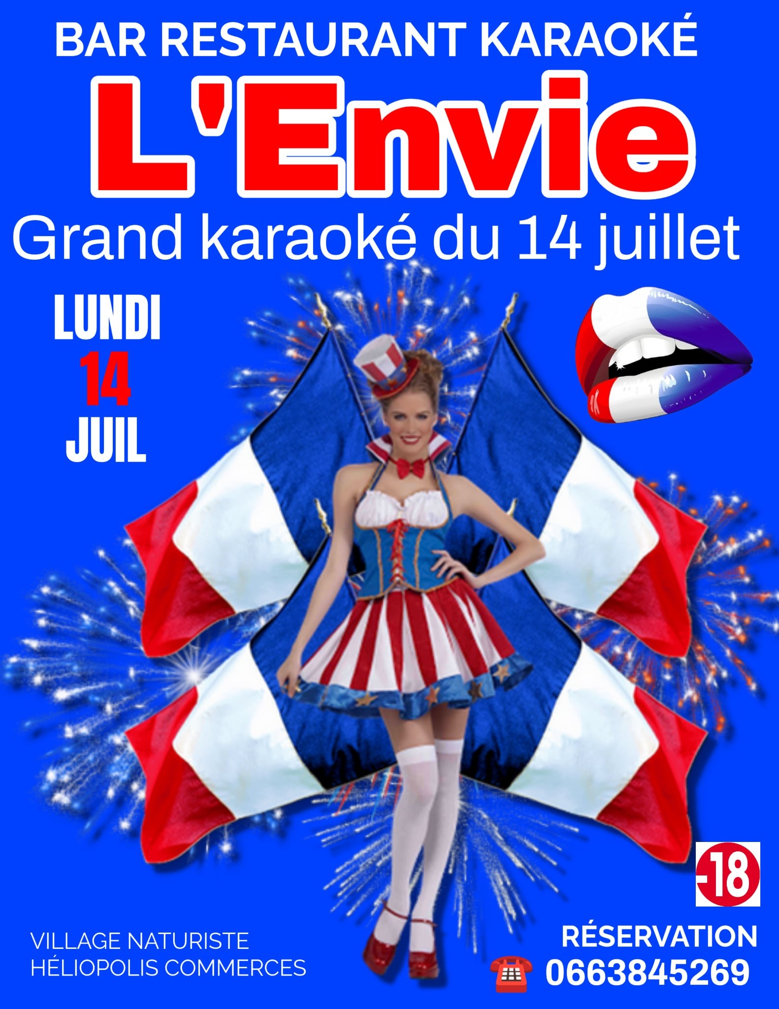 Visuel de l'événement Soirée Spéciale 14 Juillet au Cap d'Agde